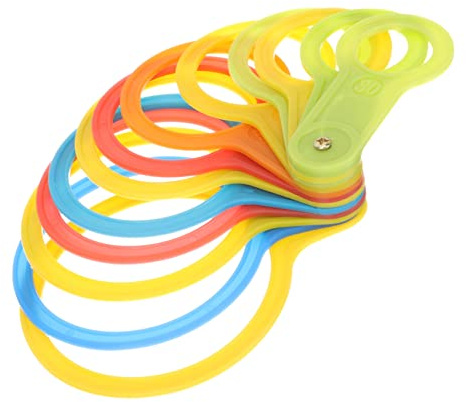 Anillo 1 Medidor de Diámetro de Plástico Juego para Frutas | Anillas Plastico Manualidades, Calibrador Fruta 30-90mm, Mercados y Granjas Color Aleatorio
