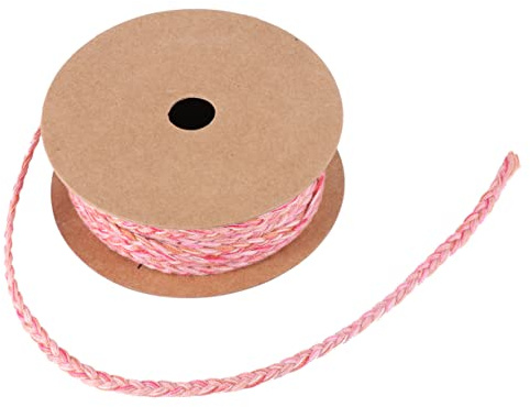 Tofficu Braided Cotton Rope for DIY Art Doll Braid Costume Multi-Functional Braided Rope Headdress Gradient