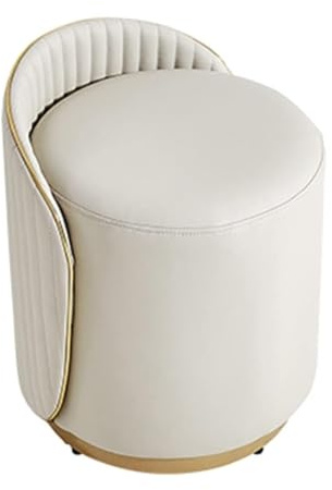Makeup Stool, Round Dressing Table Chair, Modern Bedroom Stool for Stylish and Functional Use, Perfect for Girls' Rooms
