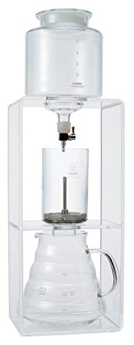 HARIO Water Dripper Clear (Manual cool Coffee Maker) (Japan Import), Kunststoff, farblos, 15,2 x 24 x 4,1 cm