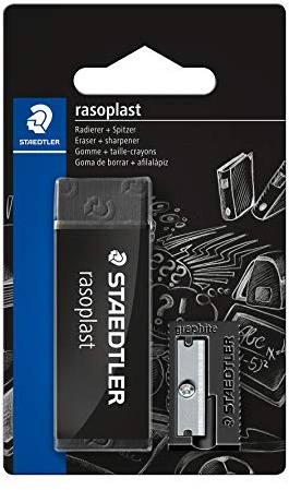STAEDTLER 526 9-S1BK Blisterkarte mit 1 ST rasoplast Radierer und 1 ST Kunststoffspitzer