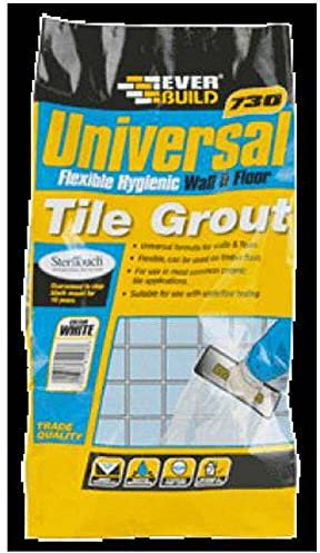 Everbuild 730 Universal Flexible Hygienic Wall and Floor Tile Grout – For Use With Joints Up to 15mm wide – Anthracite – 5kg