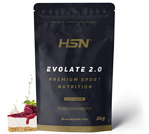 HSN Aislado de Proteína de Suero CFM Evolate 2.0 | Tarta de Queso 2Kg | Whey Protein Isolate 90% + Enzimas DigeZyme® | No Incluye Dosificador | No-GMO, Vegetariano, Sin Gluten ni Soja