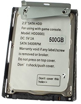 OSTENT Unidad de Disco Duro HDD de 500 GB + Soporte de Montaje Compatible para Sony PS3 Super Slim CECH-4X