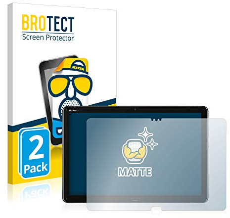 brotect Protection Film compatible with Huawei MediaPad M5 Lite 10.1 | 2 Pack Matte Screen Protection Made in Germany Anti-Glare Anti-Fingerprint Case-Friendly