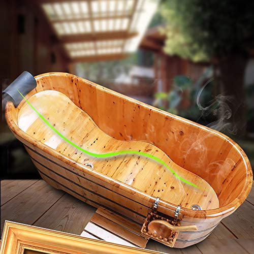 Secchio in legno per vasca da bagno e sauna