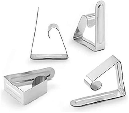 Inofix 66540 Pinza Sujeta Mantel Metalica, 4 uds