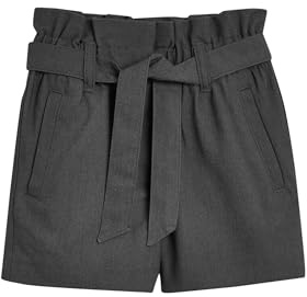 NEXT Mädchen Standard Schul-Shorts mit Paperbag-Taille