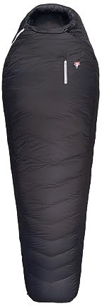 Grüezi bag Biopod Down Hybrid Ice Extreme 175 Winter Schlafsack mit Heizelement, Almwolle-Füllung, Packmaß Ø21x31 cm, bis 175cm Körpergröße