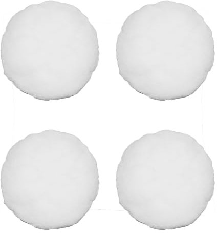 Haus und Deko 4er Set Füllkissen Innenkissen Polyester Sofakissen Kopfkissen Kissen Weiß Inlett (50 rund)