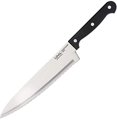 GINSU Kiso 8 Chef Knife, Black - Dishwasher Safe and Always Sharp