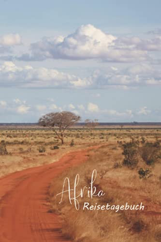 Afrika Reisetagebuch, Kenias Landschaften: Reisetagebuch / Travel Journal mit Motiv Kenias Landschaften, blau/beige, 15,24 x 22,86 cm (6 x 9)