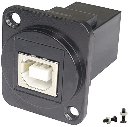 Qianrenon USB B vers A Connecteur de données USB 2.0 Prise sans soudure Convertisseur femelle vers femelle Connecteurs de transfert de données pour audio vidéo et réseau optoélectronique Noir