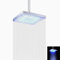 Chesoon Cabezal Ducha LED Que Ahorra Agua Ducha Lluvia Cuadrado ABS Cromado Fácil Instalar para el Baño (Azul)