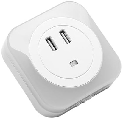 DOITOOL Luce Notturna a Led Lampada Da Camera Da Letto Luce Sensibile Alla Lampada Presa Usb a Led Da Notte Carica Bianca Fotosensibile Addominali 2a