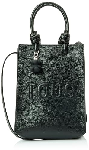 TOUS Mini Bolso Pop Negro, Para Mujer, Medidas 20,5 x 16 x 6 cm, Colección Tous La Rue New