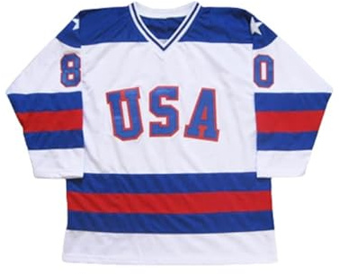 Generic Women's Adult Multicolor 3XL USA Miracle Sewn Tribute Hockey Jersey