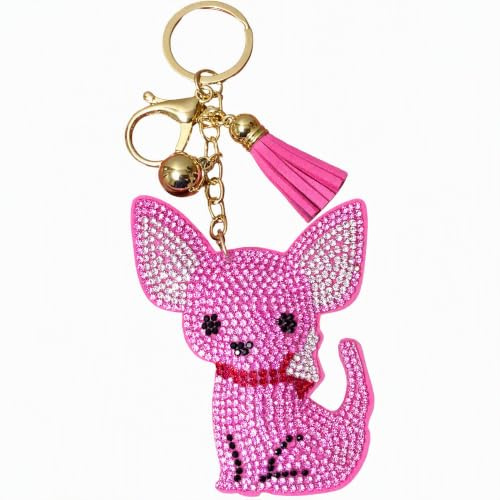 Popfizzy Bling Schlüsselanhänger für Damen, glitzernd, Auto-Schlüsselanhänger, Strass, niedlicher Anhänger Tasche