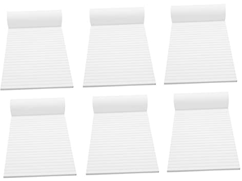 HAPINARY Notizbuch 6 Stück A5 25 Blatt Papier, Tragbarer Papiernotizblock | Aufgabenliste Notizblock, Schulheft für Lehrer und Büro, Schulanfang Party