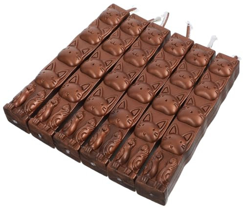 SHINEOFI 6st Wachsstreifen Bemalen Tagebuch-Stempel-Sticks Dokumente Siegellackstifte Briefsiegel Aus Wachs Siegelwachsstäbchen Mit Dochten Wachsstifte Für Zu Hause Wachssiegel Dark Brown