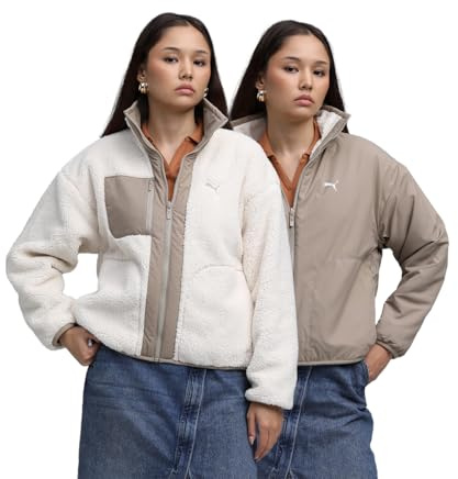 PUMA Chaqueta híbrida reversible de sherpa