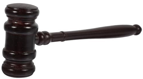 TOYANDONA Judge Gavel Wooden Hammer for Auction Solid Wood Handle for Auctioneers and Ceremonies