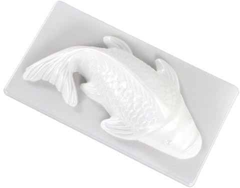 KOI 3DD Fischkuchenform – Silikonform in Form von Koi-Karpfen für Kuchen, Schokolade, und Reis-Desserts | Antihaft-Backform für Fondant, Gebäck
