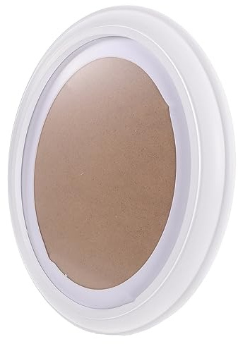 Homoyoyo Cornice Portafoto a Forma di Ellisse in Legno Bianco 10 Pollici Decorazione da Appendere alla Parete Stile Classico Elegante Chiodi senza Cuciture e Chiodi a S