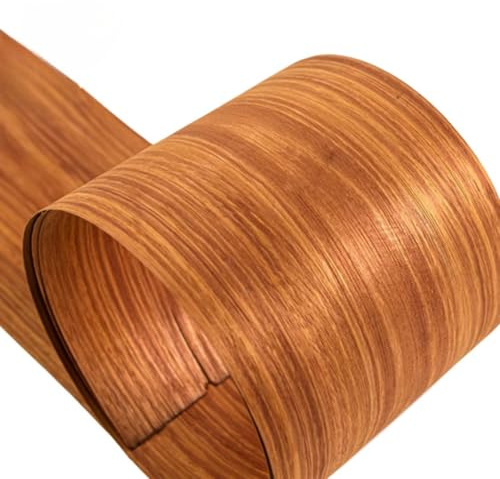 Feuilles de placage en bois de rose massif jaune naturel de 0,5 mm d'épaisseur – 2,5 x 0,2 m pour décoration d'intérieur, meubles, portes d'armoire, murs et projets de menuiserie