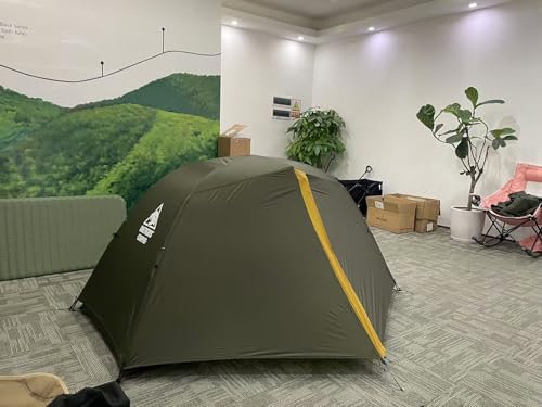 OneTigris Stella - Tenda da campeggio per 2 persone, autoportante, leggera, 3000 mm, impermeabile, 4 stagioni, per attività all'aperto, escursionismo, alpinismo (verde)