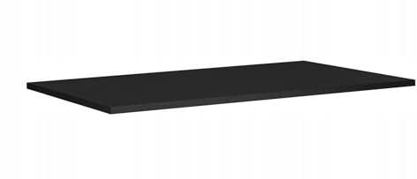RODAN Waschtischplatte 60 cm Shwarz Matt Laminierte Platte mit ABS-Kanten | Feuchtigkeitsbeständig, Ideal für Aufsatzwaschbecken, Modernes Design für Stilvolle Badezimmer