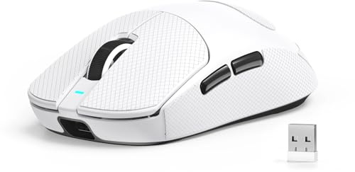 MAMBASNAKE X ATTACK SHARK X8 SE Wireless Gaming Mouse with Tape-White | Tri-Mode BT/2.4G/USB-C,55g Ultralight,25000 DPI,PAW3311 Sensor,80M Clicks,40G Acceleration,500mAh,Web Driver,for Win/Mac