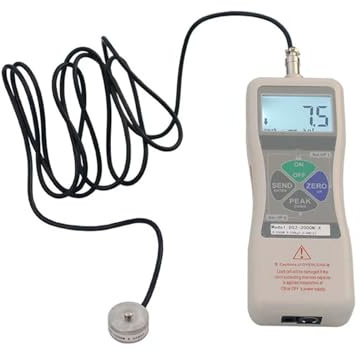 Dinamometro DS2-X 0-5000N Display digitale ad alta precisione Gau Dinamometro esterno Push-Pull Digitale Misuratore di forza di spinta N/kg/Lb/oz (DS2-X-500N)