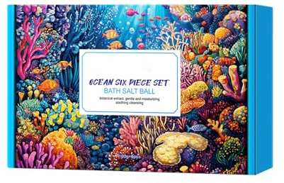 Set regalo di bombe da bagno, Bath Bombs, Pulizia Della, Rimuove lo Sporco e il Sebo Dalla Superficie Della Pelle, Esfoliazione, Adatto a Tutti i Tipi di Pelle, 6PCS