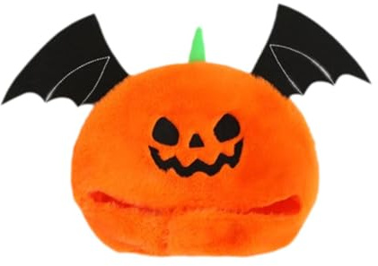 Colcolo Chapeau citrouille en peluche amusant pour hommes et femmes, coiffure pour remise de diplôme, vacances, Halloween