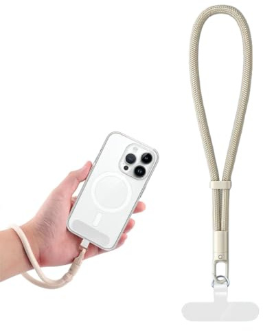 VOAVIA Phone Wrist Strap,Anti Theft Phone Chain,Safety Lanyard for Pho/ne,Adjustable Ph/one Strap Wrist,Cellphone Lanyard with Tether Tab,Anti Lost Bracelet Hand Strap for Ph/ones Case Cameras Keys
