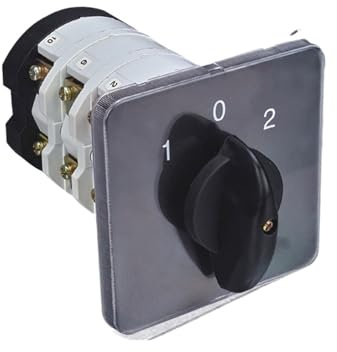 Interruptor de leva YMZ12-125/3 de 125 A, con enclavamiento, 690 V, 3 polos, control de potencia dual, 3 posiciones, interruptor de conmutación giratorio