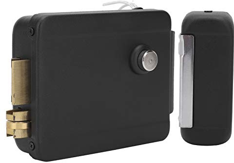 FILFEEL Système de contrôle d'accès électrique 12 V CC avec tige de connexion pour portes à ouverture droite, destiné à la sécurité résidentielle et commerciale.