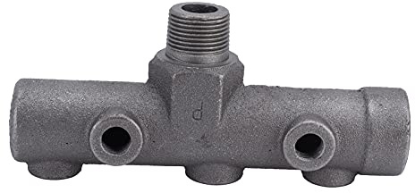 Air Compressor Pressure Regulator Valve G3/4 Male Thread 7 Way Outlet Assembly Durable Cast Iron Pneumatic Drive Accessory for Air Compressor Systems