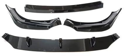IGPMKJZNE 4PCS Compatible for BMW X6 G06 Sport 4-Door 2020 to 2022 Front Bumper Lip Splitter Diffuser Spoiler Body Kit Trim Protection Gloss Black