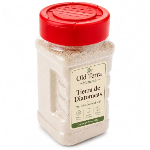 Tierra de Diatomeas Micronizada 200 g OLD TERRA NATURAL con Espolvoreador – Mineral en Polvo para Macetas, Jardín, Huerto