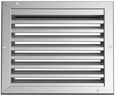 Upmann Wetterschutzgitter Alu-Profil 500 x 400 mm eloxiert, 1 Stück, 54660