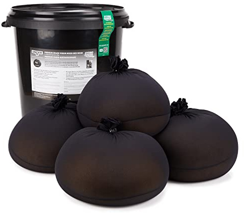 UNGER QuickChange Harzbeutel 24 l mit luftdichtem Eimer (4 Beutel, für Reinwasser-Reinigung, Harztaschen vorportioniert, Premium Ionen-Austauschharz) DIB64