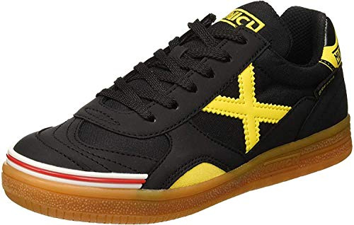 Munich Gresca Kid's, Zapatillas de deporte Unisex niños, Nero Negro Amarillo 02, 36 EU