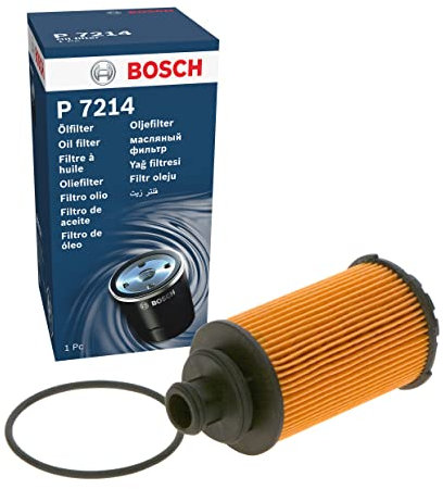 Bosch P7214 Car Oil Filter - Separates Soot and Metal Particles from Engine Oil - Provides Reliable Engine Lubrication