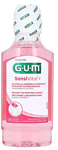 GUM SensiVital+ Mundspülung mildert die Empfindlichkeit der Zähne, 300 ml Lösung