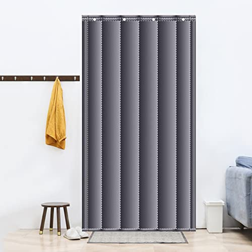 FOGUO Rideau de Porte d'entree Thermique Isolant Anti Froid, Rideau de Porte Isolant Phonique, Rideau de Porte Occultant Thermiques, Facile À Installer, pour Couloirs, Portes