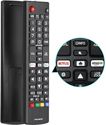 superpow Universal LG Remote Control AKB75095307 with Netflix Amazon Buttons,Compatible All for LG Smart TV LCD LED UHD QLED 4K HDR TV Remote of Models