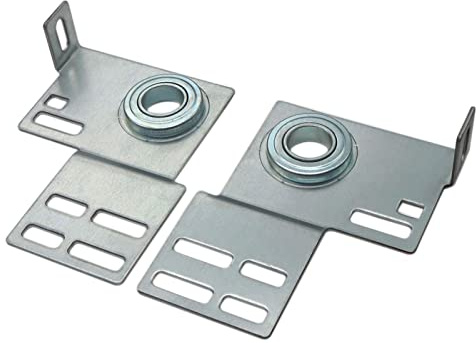 Supports de plaques de roulement d'extrémité, pièces de porte de garage, ressort de torsion résidentiel avec roulements de 9,5 cm, pour portes en bois ou en acier de 5,1 cm (paire)