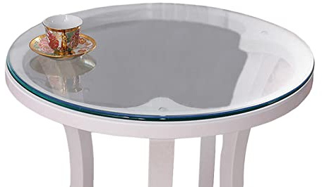 FANIVIN PVC Tovaglia Trasparente Pellicola Protettiva Mobili Impermeabile Facile Pulire Spessore 1.5mm Diametro 60cm